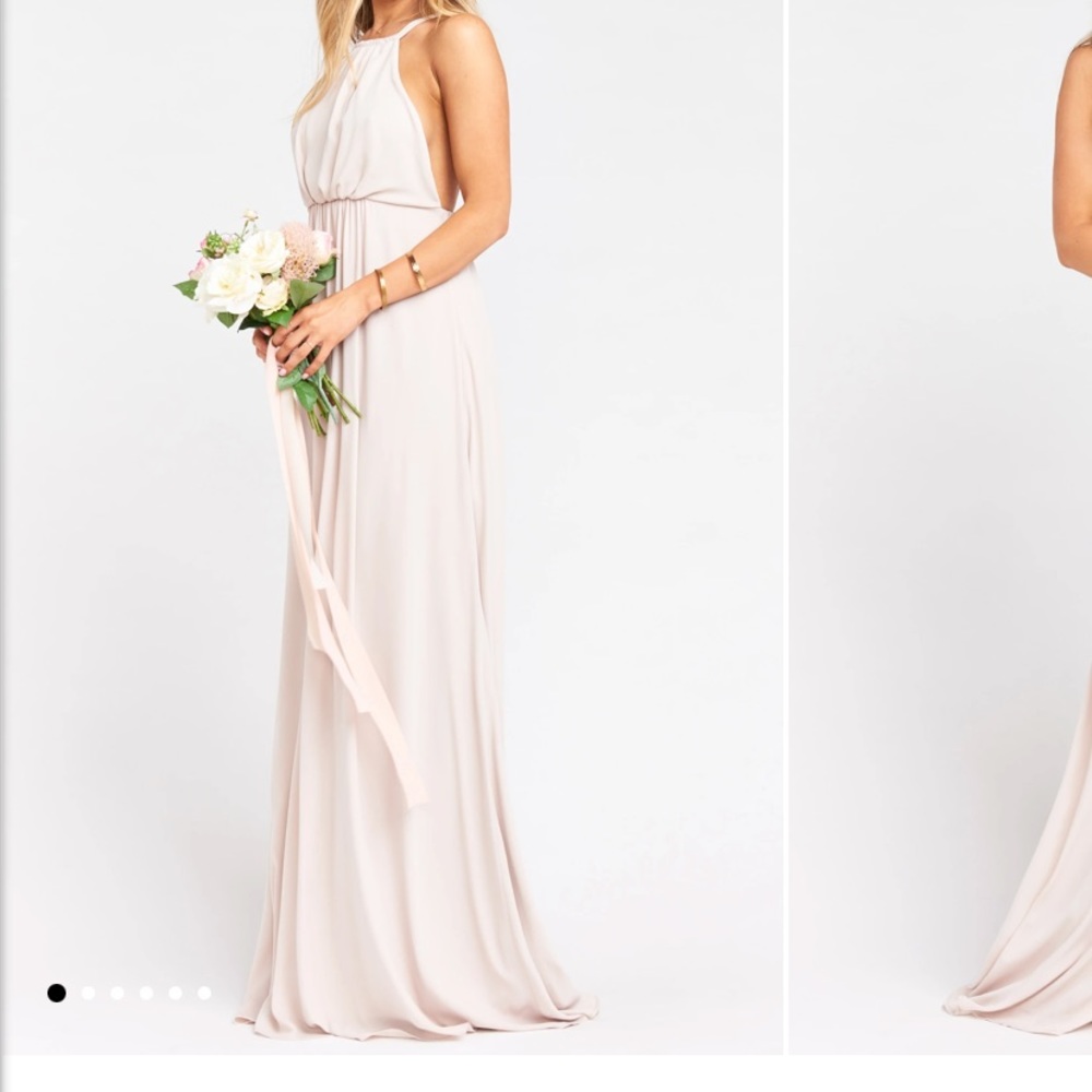 Show Me Your Mumu Amanda dress in show me the ring hemmed